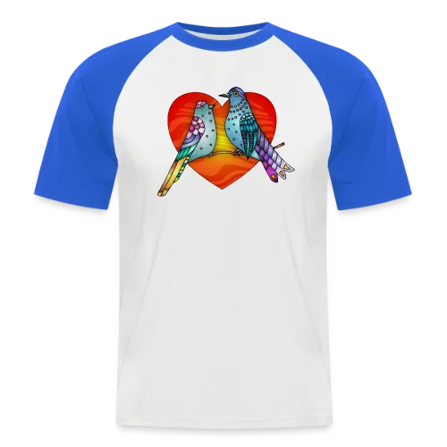 Envol Poétique des Oiseaux - T-shirt baseball manches courtes Homme