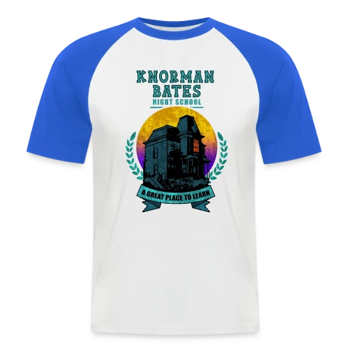 Knorman Bates : Cours du Soir - T-shirt baseball manches courtes Homme