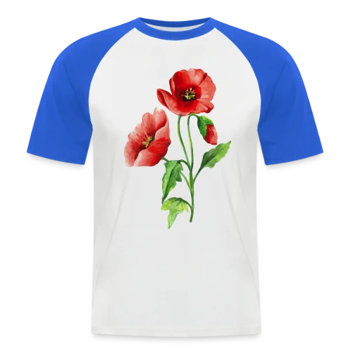 Jardin Fleuri Intemporel - T-shirt baseball manches courtes Homme