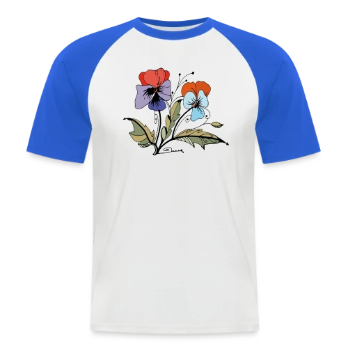 Éclat Floral - T-shirt baseball manches courtes Homme