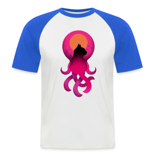 Octo-Chat Fantastique - T-shirt baseball manches courtes Homme