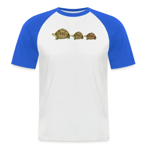 Design Tortue Aquatique - T-shirt baseball manches courtes Homme