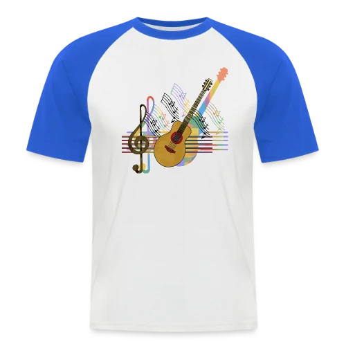 Passion Guitare - T-shirt baseball manches courtes Homme