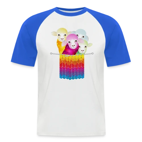 Mouton Tricoteur Rigolo - T-shirt baseball manches courtes Homme