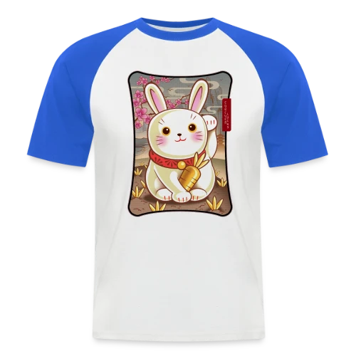 Lapin de la Chance Zen - T-shirt baseball manches courtes Homme