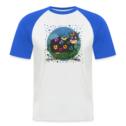 La Vache Mignonne - T-shirt baseball manches courtes Homme
