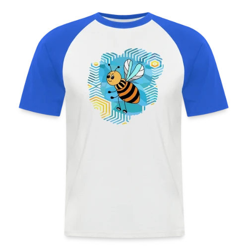 L'Abeille Élégante - T-shirt baseball manches courtes Homme