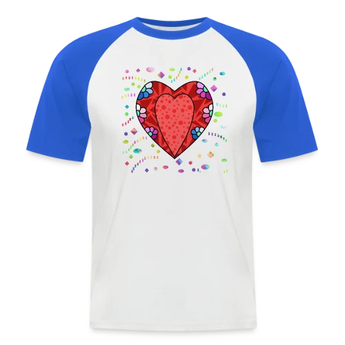 Cœur Tendance - T-shirt baseball manches courtes Homme