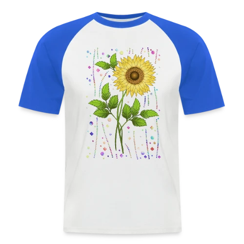 Éclat Floral - T-shirt baseball manches courtes Homme