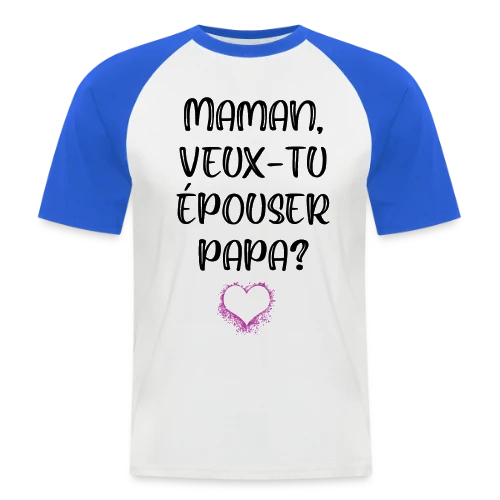 Demande en Mariage Enfant - T-shirt baseball manches courtes Homme