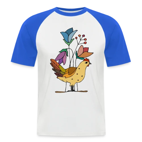 L'Oiseau Majestueux - T-shirt baseball manches courtes Homme