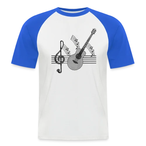 Guitare Passion - T-shirt baseball manches courtes Homme