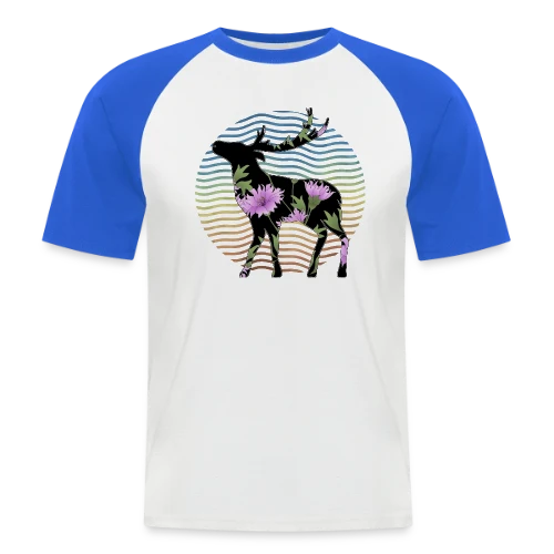 Cerf Majestueux - T-shirt baseball manches courtes Homme