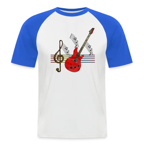 Guitare Addict - T-shirt baseball manches courtes Homme