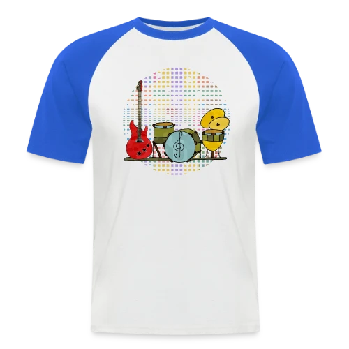 Mélodies d'Instruments - T-shirt baseball manches courtes Homme