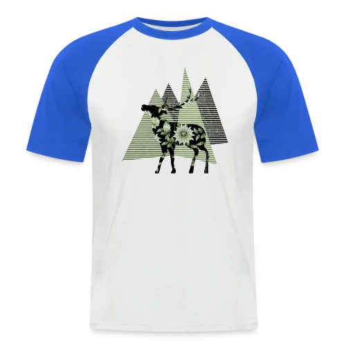 Cerf Majestueux - T-shirt baseball manches courtes Homme