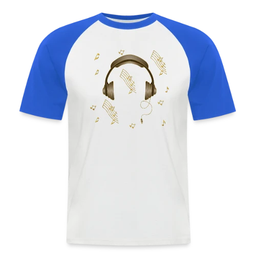 Casque Audio : Rythme & Style - T-shirt baseball manches courtes Homme