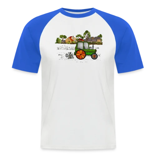Passion Tracteur - T-shirt baseball manches courtes Homme