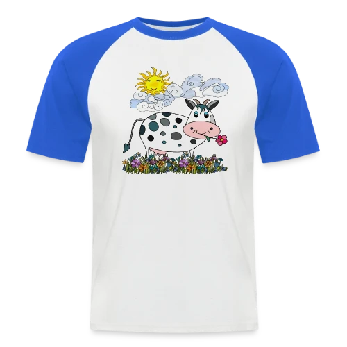 La Vache Stylée - T-shirt baseball manches courtes Homme