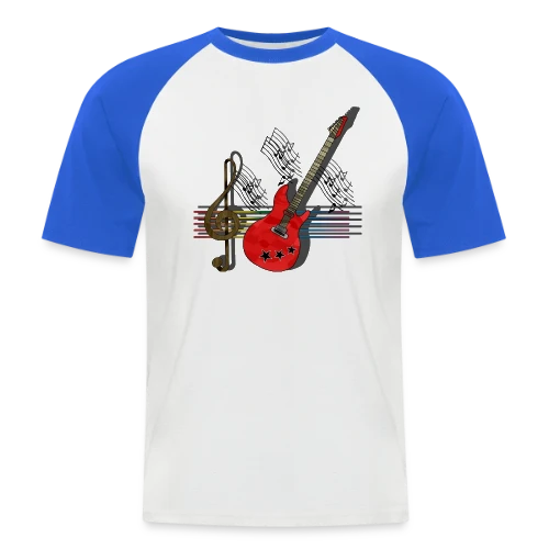 Passion Guitare - T-shirt baseball manches courtes Homme