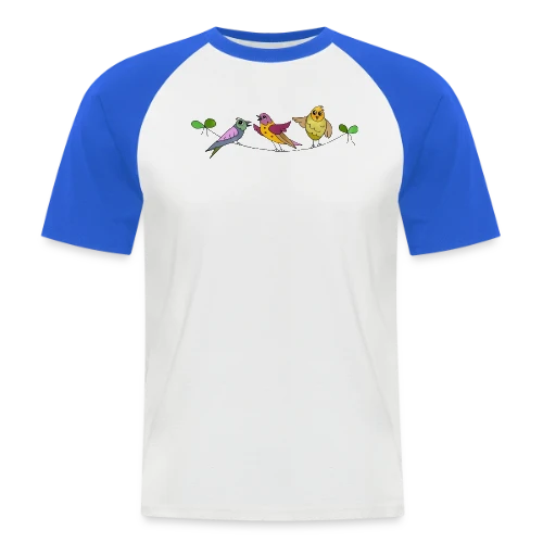 L'Oiseau Libre - T-shirt baseball manches courtes Homme