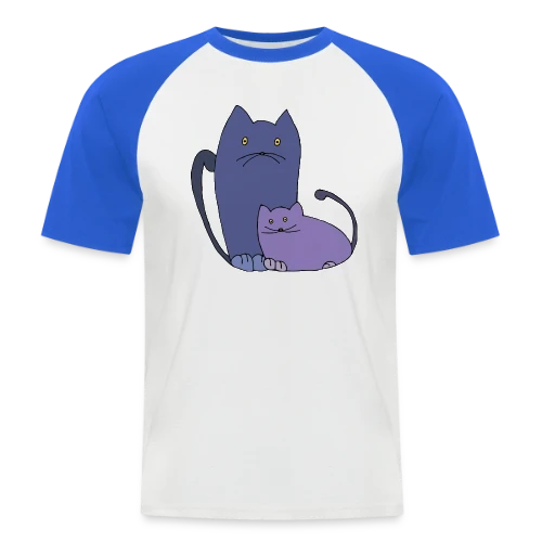 Amour Félin - T-shirt baseball manches courtes Homme
