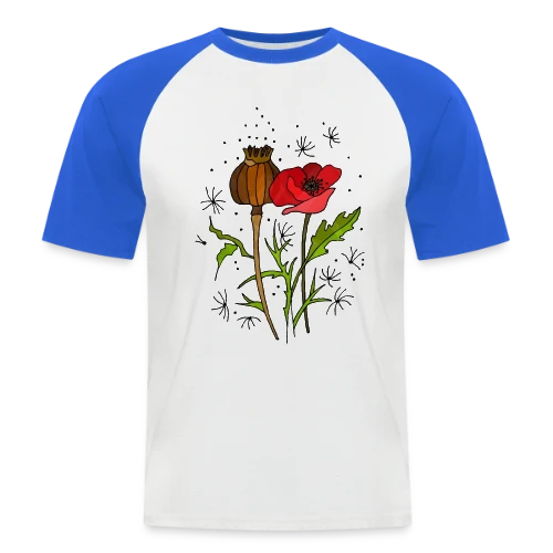 Éclat Floral - T-shirt baseball manches courtes Homme