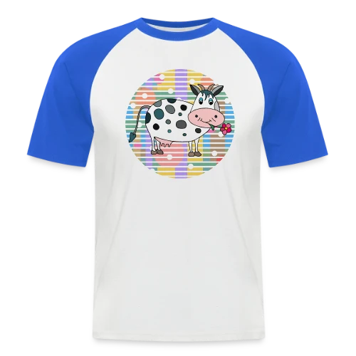 La Vache Adorable - T-shirt baseball manches courtes Homme