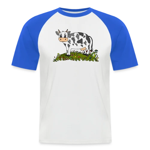 La Vache Stylée - T-shirt baseball manches courtes Homme