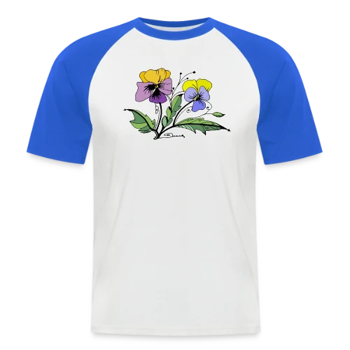 Éclat Floral - T-shirt baseball manches courtes Homme