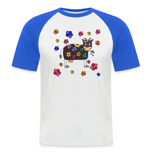La Vache Stylée - T-shirt baseball manches courtes Homme