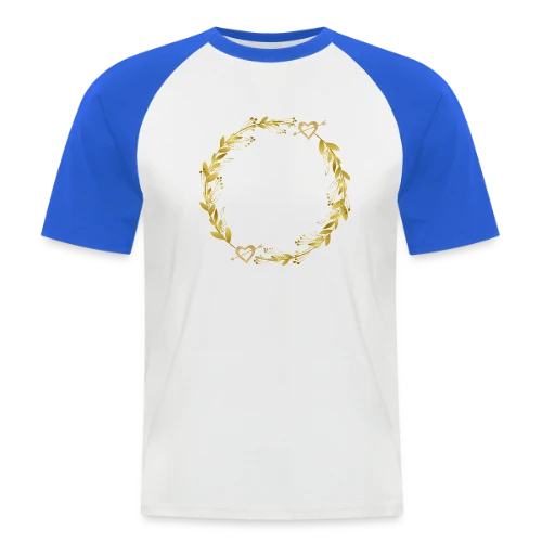Team de la Mariée EVJF : T-shirt Couronne de Fleurs pour Enterrement de Vie de Jeune Fille - T-shirt baseball manches courtes Homme
