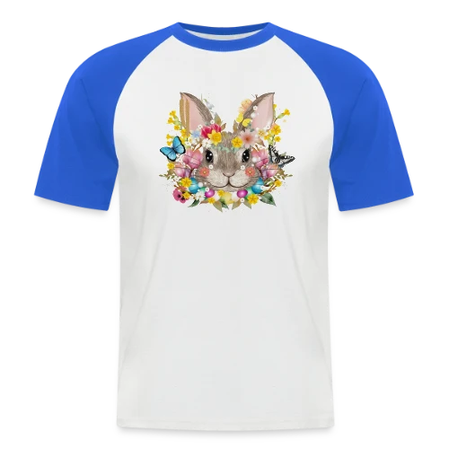 Lapin de Pâques Enchanté - T-shirt baseball manches courtes Homme