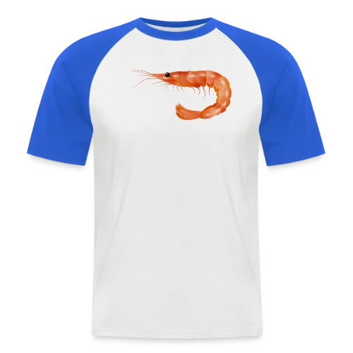 Crevette Rose Scampi Style Croquis - T-shirt baseball manches courtes Homme