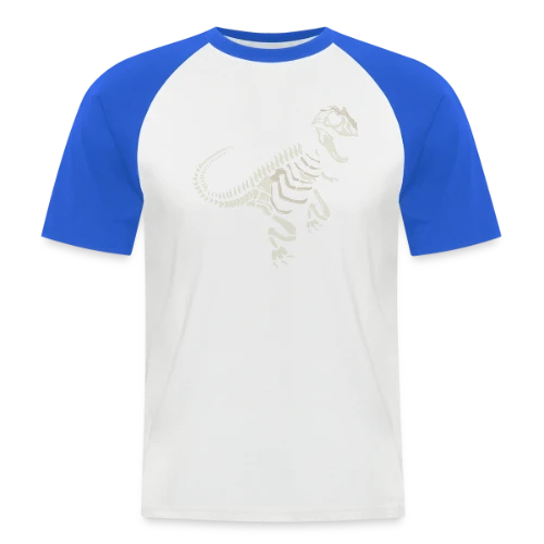 T-Rex Fossile : L'Esprit Préhistorique des Dinosaures - T-shirt baseball manches courtes Homme