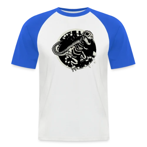 T-Rex Fossile : Le Squelette de Dinosaure Mythique - T-shirt baseball manches courtes Homme