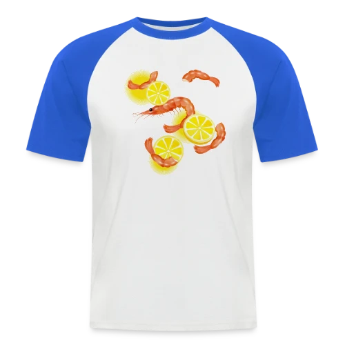 Crevettes et Citron Frais - T-shirt baseball manches courtes Homme