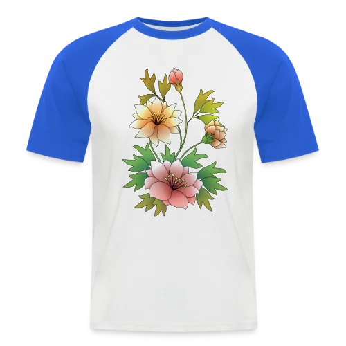 Éclat Floral - T-shirt baseball manches courtes Homme