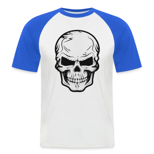 Crâne Sinistre et Malicieux - T-shirt baseball manches courtes Homme