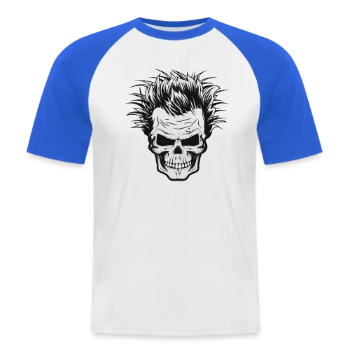 Crâne de Savant Fou - T-shirt baseball manches courtes Homme
