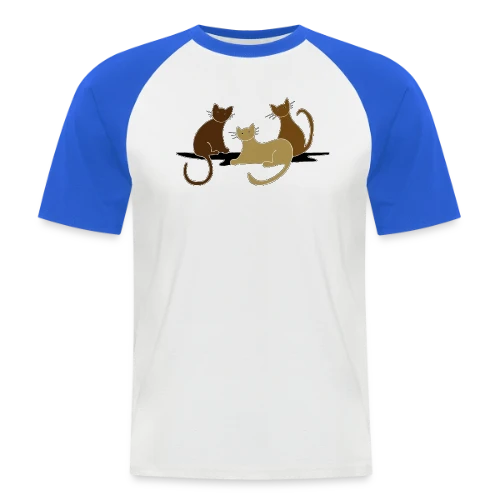 L'Amour des Chats - T-shirt baseball manches courtes Homme