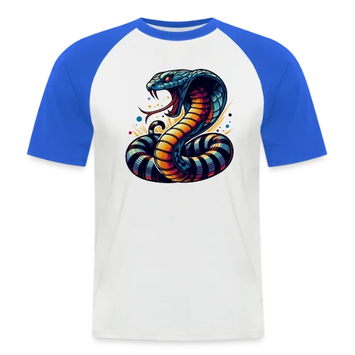 T-shirt Cobra Vibrant : Style Sauvage et Énergique - T-shirt baseball manches courtes Homme