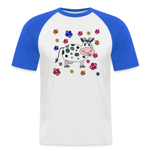 Krowa, la Vache Amusante - T-shirt baseball manches courtes Homme