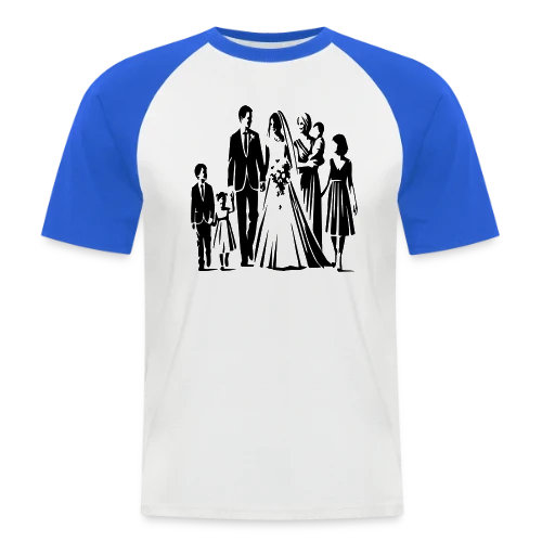 Mariage et Fête - T-shirt baseball manches courtes Homme
