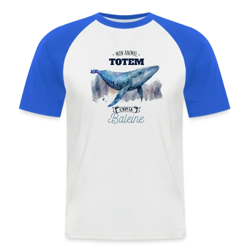 La Baleine, Mon Animal Totem - T-shirt baseball manches courtes Homme