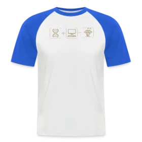 Maquette de T-shirt baseball manches courtes Homme « Robot Futuriste : Passion Science & Tech » à imprimer et personnaliser