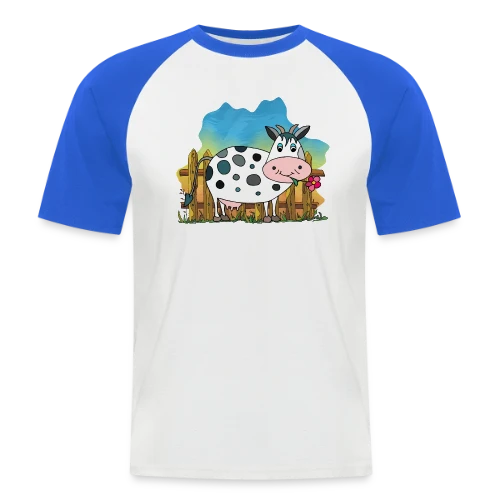 La Vache Rigolote - T-shirt baseball manches courtes Homme
