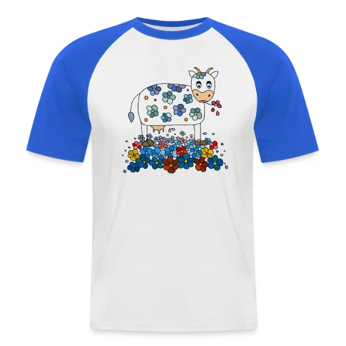 La Vache Mignonne - T-shirt baseball manches courtes Homme