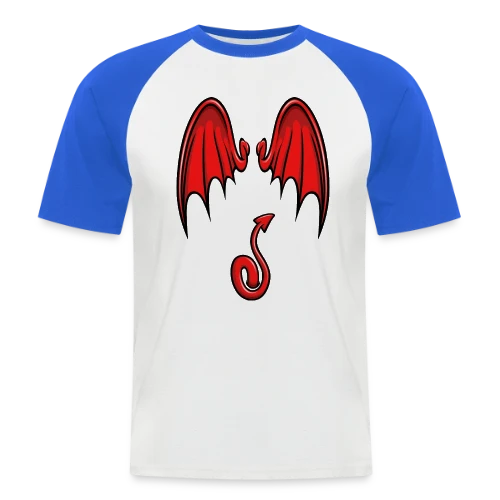 Ailes & Queue de Diable Cartoon - T-shirt baseball manches courtes Homme