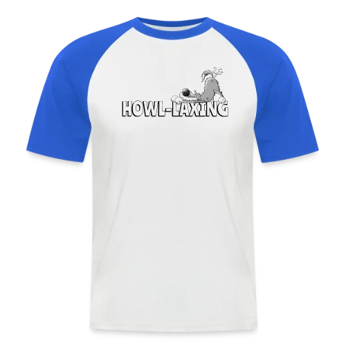 Loup qui pète - Humour animalier cartoon - T-shirt baseball manches courtes Homme